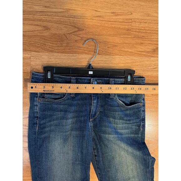 Upcycled Joe's Flare Jeans Bohemian Stretch Size 27 - Picture 8 of 9